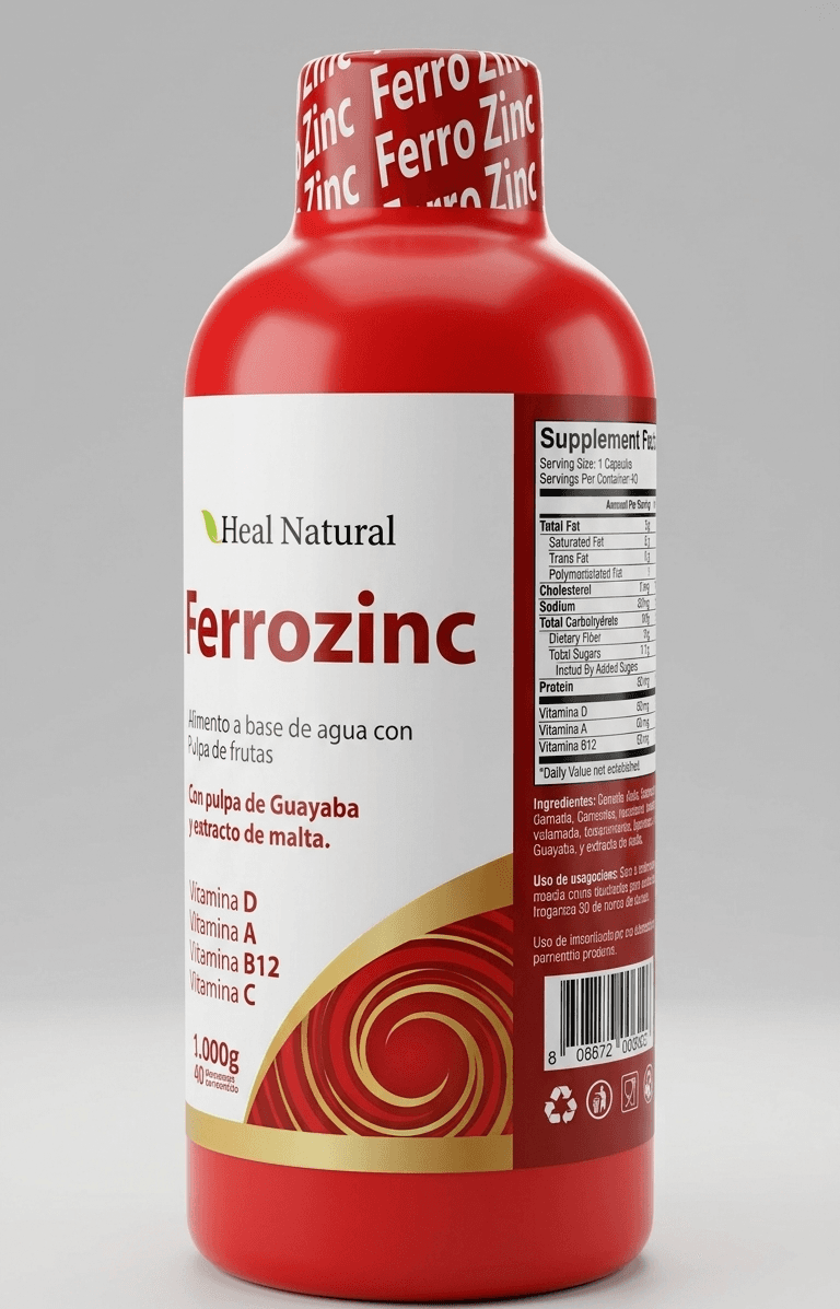 Ferrozinc - Suplemento Liquido con Hierro y Zinc - imagen 1